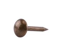 Hilitand 100 tachuelas de tapicería para muebles, remaches de sofá, tachuelas de tapicería, tachuelas de latón antiguo (6 x 14 mm)