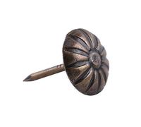 Hilitand 100 tachuelas de tapicería, pasadores de clavos de muebles, pasadores de tapicería de remache de sofá, tachuelas de pulgar para manualidades, latón antiguo (11,2 x 16,6 mm)