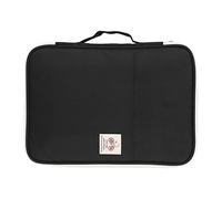 Hilitand 5Colors funcional A4 Bolsas de documentos Carpeta de archivos Portafolio Organizador Computadora portátil Estuche con cremallera(Negro)
