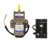 Hilitand AC Gear Motor, AC 220V 6W Motor de engranaje asíncrono monofásico Desaceleración Velocidad ajustable 5K