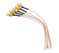 Hilitand Adaptador coaxial Hembra del Conector del Cable coaxial de 5pcs SMA a UFL/u.FL/IPX RF Asamblea 50Ω el 15cm