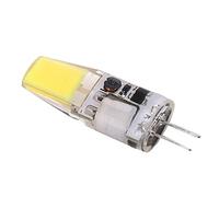 Hilitand Bombilla LED COB G4, 5W 600LM Bombilla de lámpara de Techo de araña de Silicona AC/DC 12V 4.2x1.3cm Plug and Play (Cold White 6000-6500K)