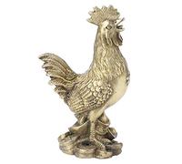 Hilitand Brass Luck Rooster Chicken Statue Feng Shui para Decoración Significado Buena Suerte y Riqueza de los Signos del Zodiaco