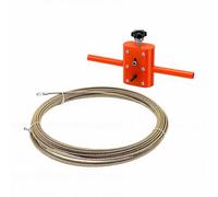 Hilitand Herramienta de enhebrado de cables de taladro eléctrico con cable de acero de 49.2 pies y adaptador de taladro para construcción y renovación de máquinas de cableado de pared de tuberías