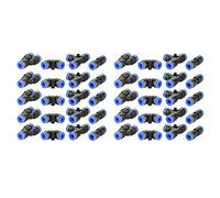 Hilitand Juego de 40 accesorios rápidos de empuje de aire de 4 formas de 6 x 4 mm o 0,6 x 0,4 cm, conexión rápida para conectar el tubo de agua