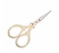 Hilitand Vintage Craft Shears DIY Tijeras de Costura de Punto de Cruz Tijeras de Costura Bordado pequeño(Gold)