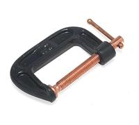 Hilka 64500002 Pro Craft - Abrazadera G resistente, color negro, plateado