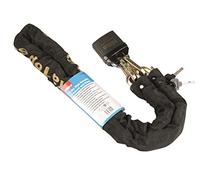 Hilka Tools 71150010 - Candado y cadena de alta seguridad, color negro, 1,5 m