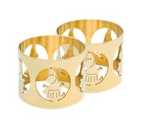 Hilke Collection 2 Anillos servilleteros Hilke X Mumins mamá Moomin Latón