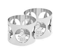 Hilke Collection 2 Anillos servilleteros Hilke X Mumins mamá Moomin Latón niquelado