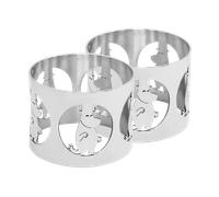 Hilke Collection 2 Anillos servilleteros Hilke X Mumins papá Moomin Latón