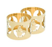 Hilke Collection 2 Anillos servilleteros Hilke X Mumins trol Moomin Latón