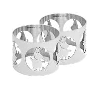 Hilke Collection 2 Anillos servilleteros Hilke X Mumins trol Moomin Latón niquelado