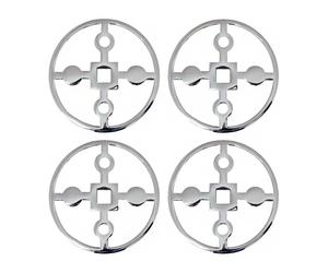 Hilke Collection 4 Posavasos Anima Gemella latón niquelado