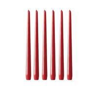 Hilke Collection 6 Velas Herrgårdsljus 30 cm Rojo brillo