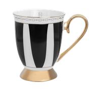 Hilke Collection Taza Strisce Nero 28 cl Negro-blanco-oro