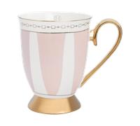 Hilke Collection Taza Strisce Rosa 28 cl Rosa-blanco-oro