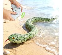 HILKKET Serpiente Teledirigida, Serpiente pitón Teledirigida de 64 cm, Juguete eléctrico de Serpiente para Tierra y Agua a 5 km/h, Juguete Impermeable para Piscina, Juguete Acuático para Niños