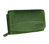 Hill Burry Monedero para camareros - Unisex | Piel auténtica | Acabado robusto y excelente manejo | Cartera profesional para camareros | Muchos compartimentos, Verde, Vintage