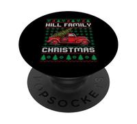 Hill Family Ugly Christmas Sweater Red Truck Funny Xmas PopSockets PopGrip Adhesivo