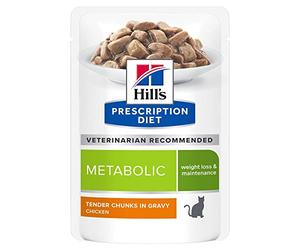Hill`s Alimento Dietético para Gato Metabolic Pouch - 2 cajas de 12 unidades