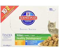 Hill' S Science Plan Feline Gatito 1er Nutrition bolsita de Comida para Gato Mixta/Pollo/Peces 12 x 85 g