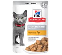 Hill´s Science Plan Gato Sterilised Kitten con Pollo Salsa Sobres 12 x 85 gr
