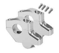 HILLAR Alzas Manillar para Suzuki para GSX 650F 750S para Katana S750 Motocicleta 22mm 7/8 "Manillar Elevadores Montaje Offset Extender Elevado Abrazadera Manillar Motocicleta(Plata)