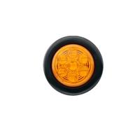 HILLAR luz trasera de motocicleta Luces Laterales Para Camión De 7 LED, 12 V/24 V, LED Posición, Luz Trasera Redonda Para Remolque, Camión, RV, UTE, UTV Motocicleta Luz Trasera(24V Yellow)