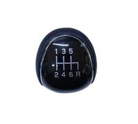 HILLAR Pomos para Palanca De Coche para Ford para Mondeo 4 Mk4 para Focus para S-MAX para C-MAX Brazo Palanca Cuero Bola Cabeza Perilla Cambio Marchas 5/6 Velocidades(Black 6 Speed 246R)