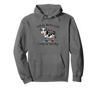 Hillbilly Motocicleta Cow-A-Socky Hilarante Vaca Palabra Palabra Juego de Palabras Divertido Sudadera con Capucha