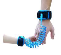 Hillento bebé niño anti pierde la correa de la correa de la correa del tirón de la correa de la correa del tirón de la seguridad de la muñeca para los niños, niños (azul de los 2.5m)