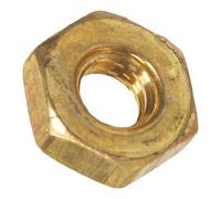 Hillman 140051 6-32 Machine Brass Hex Screw Nuts, 6-32-Inch 100-Pack