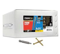Hillman 967886 Power Pro - Tornillo de rosca para exterior (1/4, 8 x 2, 1/2")