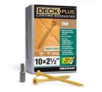 Hillman cierres 48415 LB 2 - 1/2 x 10 marrón tornillo