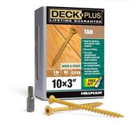 Hillman cierres 48418 LB 3 x 10 marrón cubierta tornillo