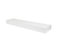 High & Mighty 515607 Moderno Estante Flotante con Capacidad para hasta 20 Libras, fácil instalación de Pared Seca sin Herramientas, Plano, 60 cm, Color Blanco