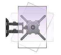 HILLPORT Rotación de 360° Soporte de Pared para TV 32-50 Pulgadas, inclinación y Giro, Montaje para Pared para Pantallas Verticales y monitores Grandes hasta 19,8 kg, VESA máxima 400 x 400 mm