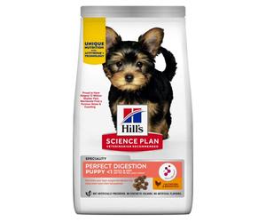 Hills 607237 Science Plan PERFECT DIGESTION SMALL & MINI PUPPY DRY FOOD with CHICKEN AND BROWN RICE 3kg