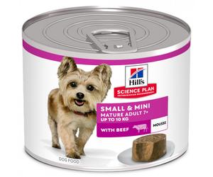 Hill's Adulto Maduro 7+ Small & Mini - Alimento en mousse para perros de tamaño mini y pequeño - Buey - Cantidad: 200 g