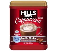 Hills Bros Cappuccino Double Mocha - Mezcla de bebida sin azúcar, bote de 340 g