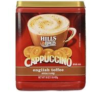 Hills Bros., Cappuccino, English Toffee Drink Mix, 16oz Container (Pack of 3)
