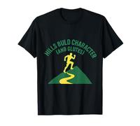 Hills Build Character & Glutes Trail Running Gráfico Camiseta