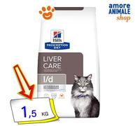 Hills Cat Prescription Diet L/D Cuidado Del Hígado Comida Seca Para Gatos 1,5 Kg