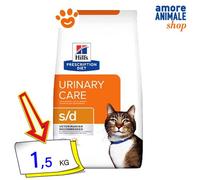Hills Dieta De Prescripción Para Gatos S/D Cuidado Urinario Comida Seca 1,5 Kg