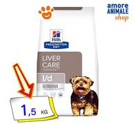 Hills Dieta Per Perros Prescripción L/D Cuidado Del Hígado Comida Seca 1,5 Kg