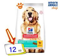 Hills Dog Science Plan Peso Perfecto Grande Pollo Comida Seca Para Perros 12 Kg
