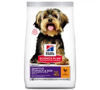 Hill's Estómago Sensible y Piel Sensible Small & Mini Adulto - Pienso seco para perros con estómago y piel sensibles - Pollo - Cantidad: 1,5 kg