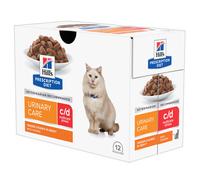 Hill's c/d Prescription Diet Urinary Stress sobres comida húmeda para gatos - 12 x 85 g (pollo)