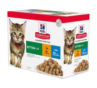 Hill's Kitten - Alimento en salsa para gatito - Pack de pollo y pescado del océano - Cantidad: PACK 12 x 85 g